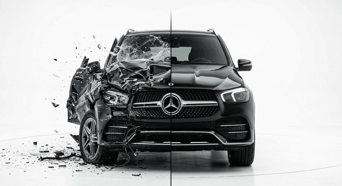 Vehicle after collision